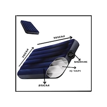 76cm Şişme Kamp Yatağı - Tek Kişilik - Tak.075 Çok Renkli