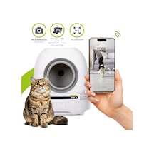 Wero Akıllı Kedi Tuvaleti/kum Kabı Pro Beyaz Kameralı