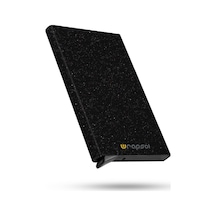 Wrapsol Mekanizmalı Kartlık Rfid Korumalı Alüminyum Otomatik Mekanizmalı Kredi Kartlık Renkli Mat Kırmızı Renkli Simli Siyah Renkli Simli Siyah Çok Renkli