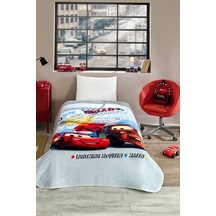 Özdilek Lisanslı Tek Kiş.battaniye 155x215 -şimşek Mcqueen Gri Gri