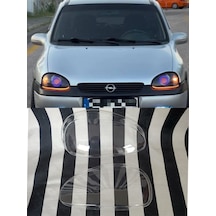 Corsa B Şeffaf Far Camı