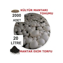 20 Litre Ekim Torfu Ve 2000 Adet Kültür Mantarı Tohumu Ile Eğitim Kılavuzu