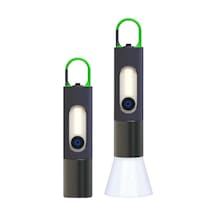 Hepu Hp-836 Su Geçirmez Uzun Menzilli Led El Feneri 5730 Led 5v Usb Şarjlı Taşınabilir Askılı Tasar Siyah