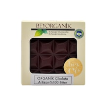 Organik Çikolata Artizan%100 Bitter 40 G