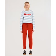 Yargıcı Beli Bağlama Detaylı Pantolon 25ykpn3070x 085 Kiremit
