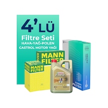 Mann Skoda Superb 2.0 Dizel Filtre Bakım Seti Castrol Motor Yağlı (2011-2015) 4 Lü