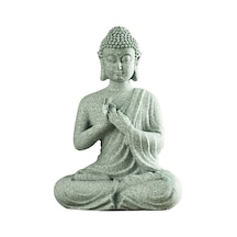 Pazly Yeşil Kumtaşı Buda Heykeli - Masaüstü Dekorasyonu İçin Şık Çay Hayvanı Aksesuarı