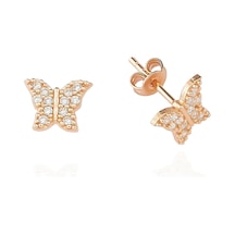 Glorria Gümüş Kelebek Küpe N11.31044