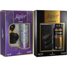 Jagler Pearl Kadın Parfüm Seti 60ml + Classic Erkek Parfüm Seti 90 ML