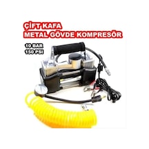 Çift Pistonlu Profesyonel Kompresör 12 Volt 150 Psi 10 Ba Çantalı