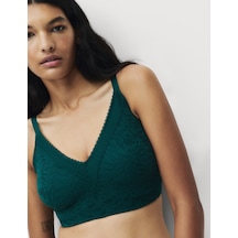 Marks & Spencer Flexifit:trade Mark: Dantel Detaylı Balensiz Toparlayıcı Sütyen Yeşil