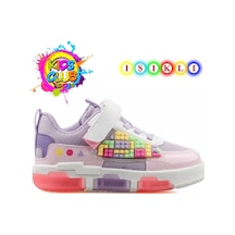 Cool Legos Işıklı Ortopedik Taban Unisex Çocuk Spor Ayakkabı Mor