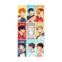 Anime-haikyuu Desenli 9 Lu Fotokart Seti