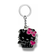 Dark Angel Hello Kitty Figürlü Anahtarlık Gotik Ve Sevimli Metal Aksesuar