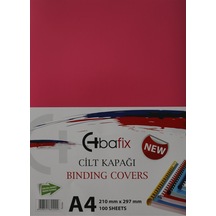 Bafix Cilt Kapağı Plastik Opak A4 160 Mıc Pembe Çok Renkli
