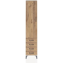 Arges Dolap 4 Raflı 4 Çekmeceli Tek Kapaklı 44x30x221 Aytaşı-çam Aytası
