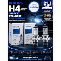 H4 Proquartz 12v 60/55w Standart Far Ampulü  Kalite Güçlü Ve Stabil Aydınlatma 2 Adet