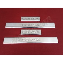 Db Chrome Opel Corsa D Krom Kapı Eşiği 2006-2015 4 Parça P.Çelik