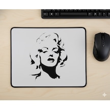 Marilyn Monroe Tasarımlı Mouse Pad 23x19cm Fare Altlığı Kaydırmaz Taban Mousepad