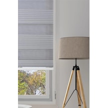 Kidmex Ithal Gri Plisei Zebra Stor Perde Oygusuz