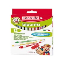 Bipunta 12 Renk Çift Uçlu Keçeli Kalem