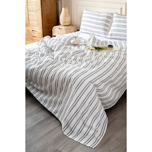 Mios Siyah Çift Kişilik Yatak Örtüsü Seti 220x240 2 Yastık 50x70 5502