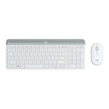 Logitech Mk470 Kablosuz Beyaz İnce İngilizce Q Klavye + Mouse Seti Optik Logitech Mk470 Kablosuz Beyaz İnce İngilizce Q Klavye + Mouse Seti Optik