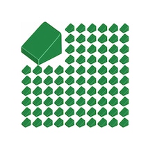 Yedek Parçalar: Slope: 100 Adet 1x1x2/3 Yeşil - Green 54200
