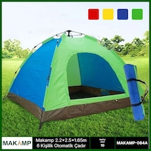 Makamp 6 Kişilik Otomatik Kurumlu Çadır Çok Renkli