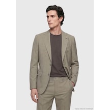 Ramsey Haki Düz Zeroweight Slim Fit Yün Karışımlı Takım Elbise