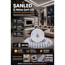 3 Çipli Şerit Led Beyaz Işık Rengi 12v 5 Metre
