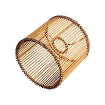 Tr Yuvarlak Rattan Abajur Boho, Masa Lambası, Asma Ve Ayaklı Lamba İçin Abajur, Tüm İç Mekanlar, Çap 16 Cm 1, Kah Genel