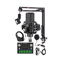 Midex live Broadcast Record Set Condenser Mikrofon Ses Kartı Canl