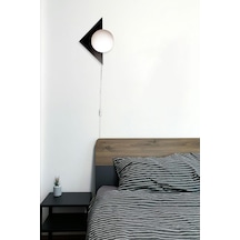 Üçgen Aplik Fişli Siyah Siyah