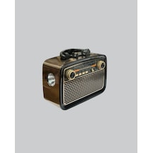 Nrzsnt Ahşap Dokulu Bluetooth Müzik Kutusu Vintage Led Tasarımıyla Modern Ses Deneyimi