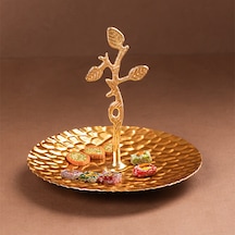 Porsima 4324 Gold Metal Mini Sunumluk- Mini Şekerlik Lokumluk