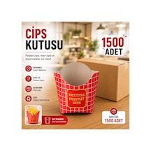 Cips Kutusu 1500 Adet Karton Atıştırmalık Servis Kutusu - 918399309