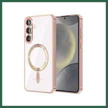 Bezos Samsung Galaxy S25 Fe Kross Magneticsafe Kapak - Rose Bzs01