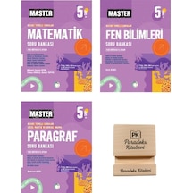 Okyanus Yayınları 5. Sınıf Master Matematik Fen Ve Türkçe Soru Bankası 3lü Set + Telefon Standı
