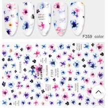 3D Yapışkanlı Tırnak Dövme Nail Art Tırnak Sticker F359