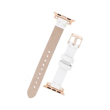 Bouletta Apple Watch Uyumlu Deri Kordon 38-40-41Mm Ferro F3 Beyaz