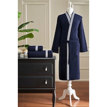 Wonder Maskülen Kimono Bornoz S/m Lacivert