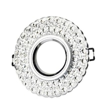 1 Adet Cata Ct 6639 İpek Led Çerçeveli Cam Spot Kasası 10 Parça Siyah