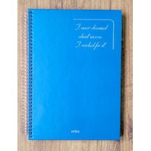 Metalik Sert Kapak Spiralli Defter - 17x24 Cm, 240 Sayfa