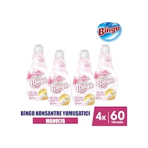 Bingo Soft Konsantre Çamaşır Yumuşatıcısı Manolya 4 x 1440 ML