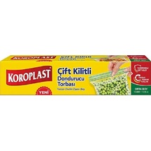 Koroplast Çift Kilitli Dondurucu Torbası Orta Boy 12'li 17 x 18 CM