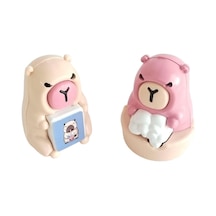 Standlı Capybara İkili Figür Oyuncak