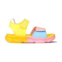 Vicco Laura Cırtlı Hafif Taban Kız Çocuk Sandalet 321.24y.223 Sarı - Pudra