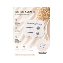 Gümüş Renk Işıltılı Taşlı Saç Tokası Modelleri - Farklı Set Seçenekli 0