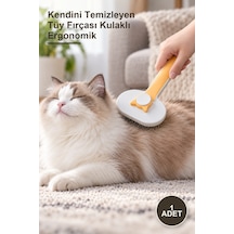 1 Adet Kendini Temizleyen Tüy Fırçası Kulaklı Ergonomik